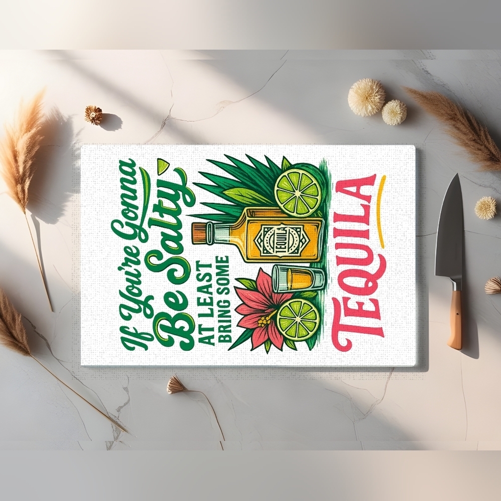 Tequila Themed Cutting Board